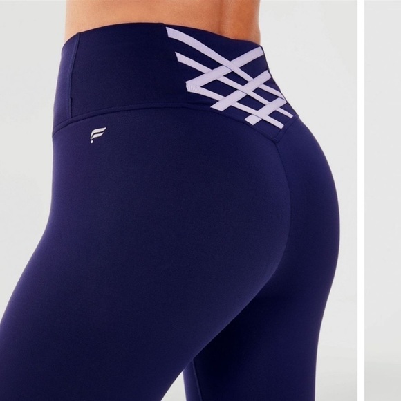 Fabletics Blue Booty Boost 7/8 Leggings sz Small - Picture 5 of 11